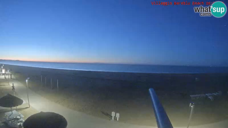 Webcam en direct de la plage Villaggio Mare Blu Bibione Pineda – Italie