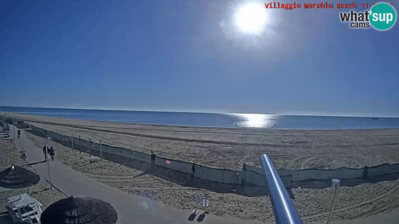 The beach Livecam Villaggio Mare Blu Bibione Pineda – Italy