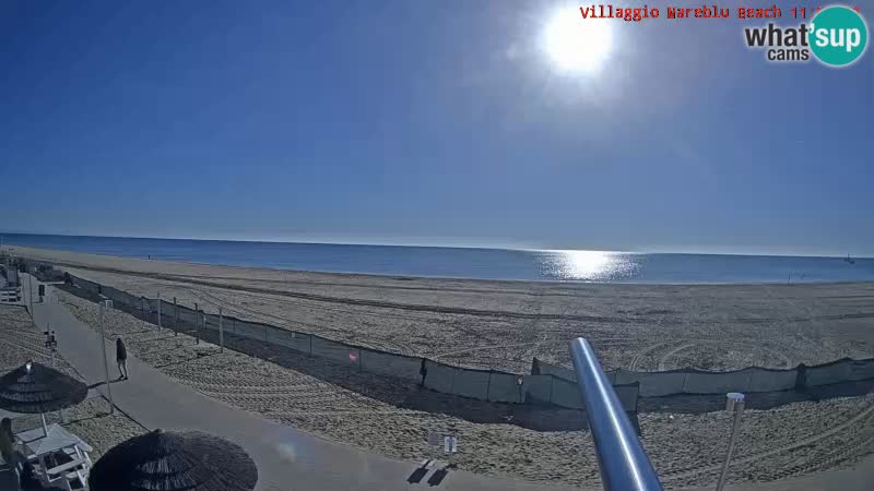 Webcam en direct de la plage Villaggio Mare Blu Bibione Pineda – Italie