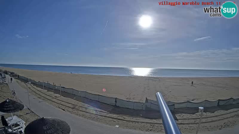 Web kamera uživo na plaži Villaggio Mare Blu Bibione Pineda – Italija