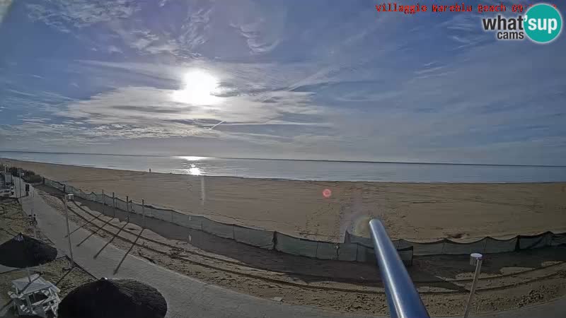 Web kamera uživo na plaži Villaggio Mare Blu Bibione Pineda – Italija