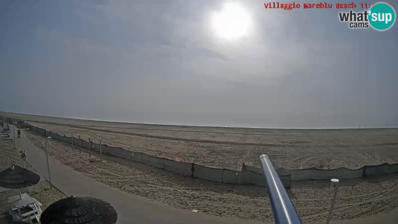 Webcam en direct de la plage Villaggio Mare Blu Bibione Pineda – Italie