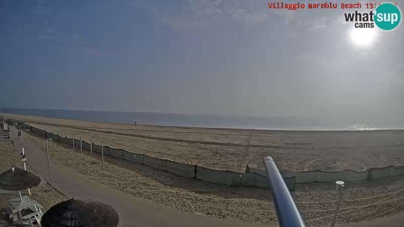 Playa webcam en vivo Villaggio Mare Blu Bibione Pineda – Italia
