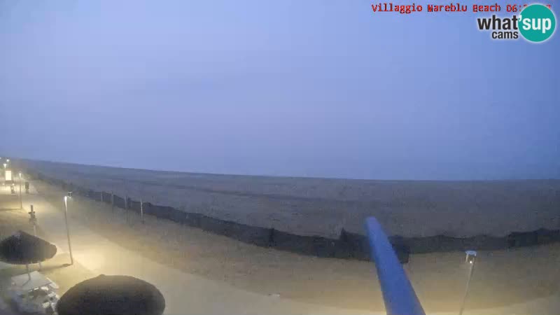 Webcam en direct de la plage Villaggio Mare Blu Bibione Pineda – Italie