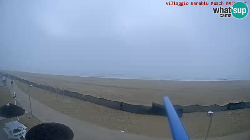Webcam en direct de la plage Villaggio Mare Blu Bibione Pineda – Italie