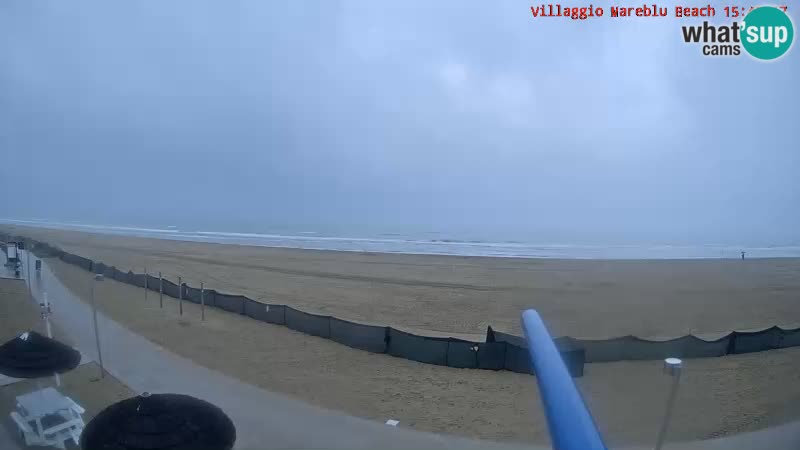 Webcam en direct de la plage Villaggio Mare Blu Bibione Pineda – Italie