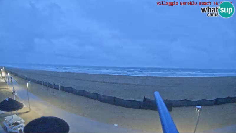 Playa webcam en vivo Villaggio Mare Blu Bibione Pineda – Italia