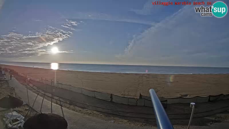 Playa webcam en vivo Villaggio Mare Blu Bibione Pineda – Italia