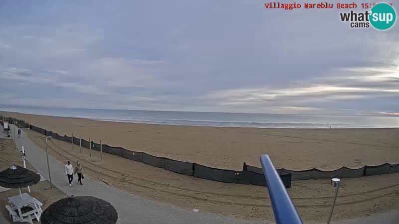 Playa webcam en vivo Villaggio Mare Blu Bibione Pineda – Italia