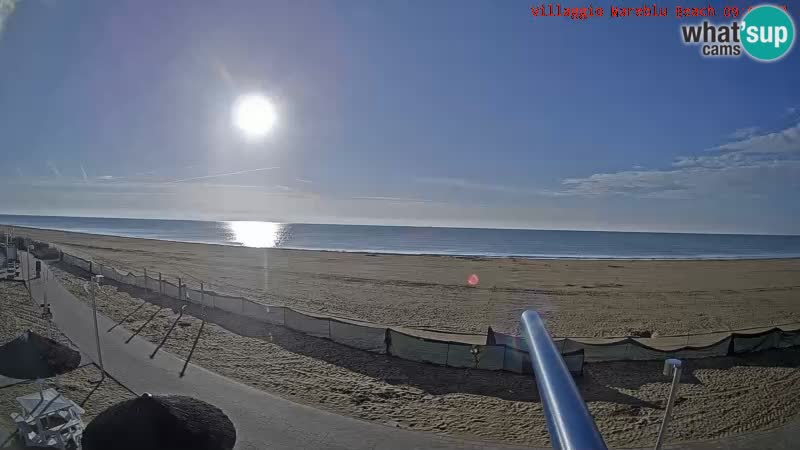 Spiaggia Webcam Villaggio Mare Blu Bibione Pineda