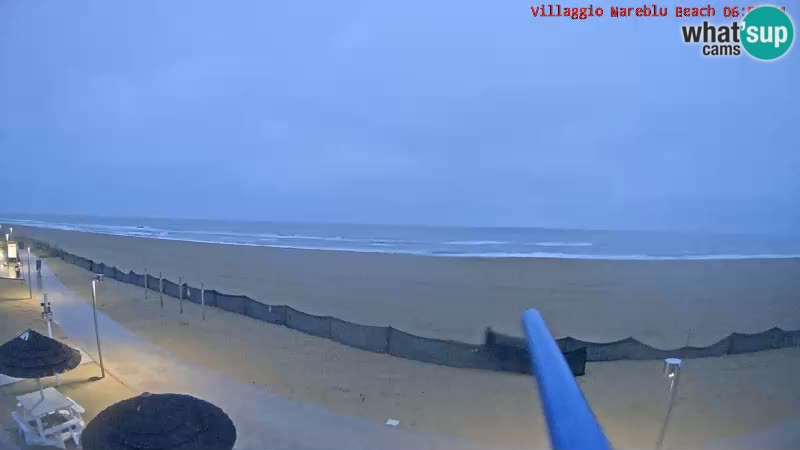 Webcam en direct de la plage Villaggio Mare Blu Bibione Pineda – Italie