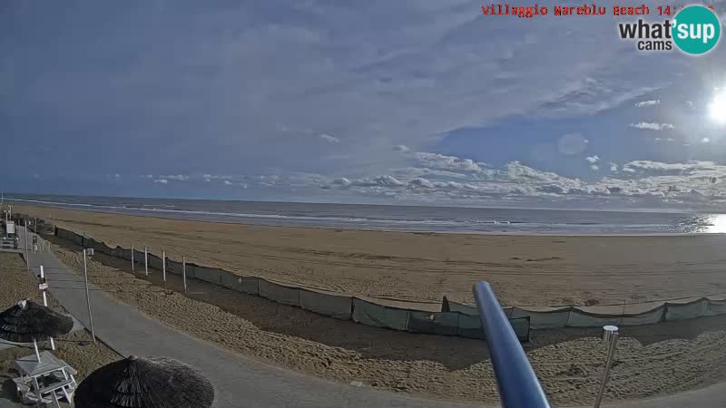 Playa webcam en vivo Villaggio Mare Blu Bibione Pineda – Italia