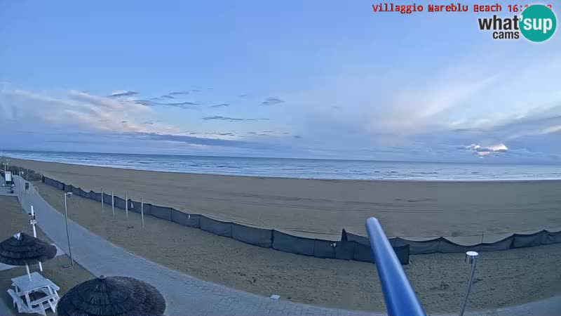 Playa webcam en vivo Villaggio Mare Blu Bibione Pineda – Italia