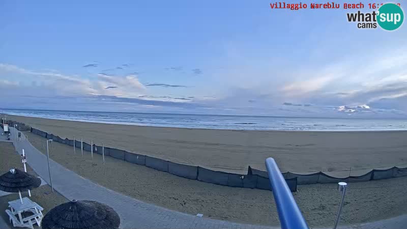 Playa webcam en vivo Villaggio Mare Blu Bibione Pineda – Italia