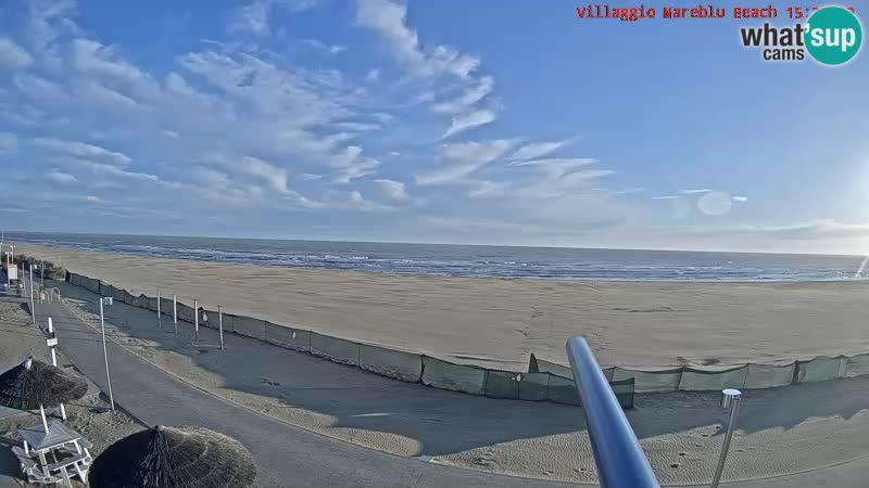 The beach Livecam Villaggio Mare Blu Bibione Pineda – Italy