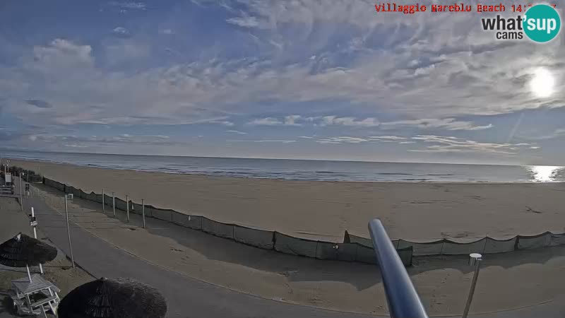 Spiaggia Webcam Villaggio Mare Blu Bibione Pineda