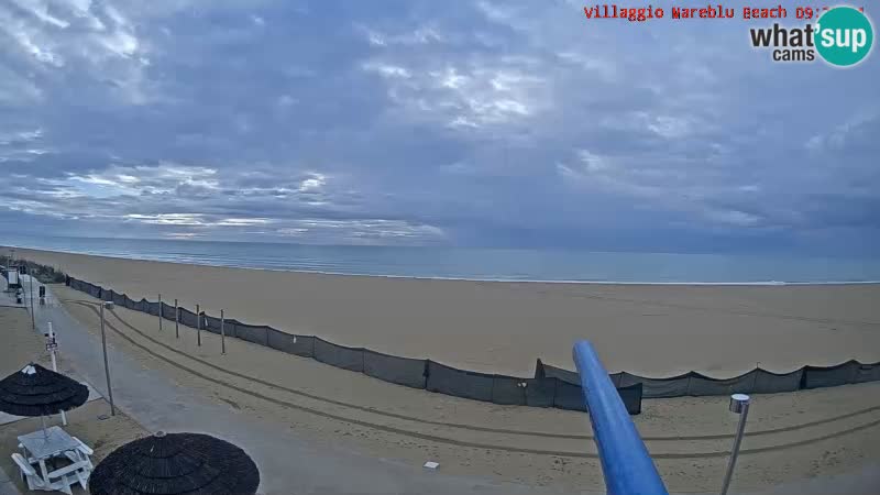 Playa webcam en vivo Villaggio Mare Blu Bibione Pineda – Italia