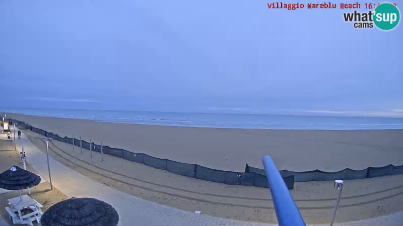 Webcam en direct de la plage Villaggio Mare Blu Bibione Pineda – Italie