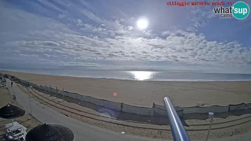 Playa webcam en vivo Villaggio Mare Blu Bibione Pineda – Italia