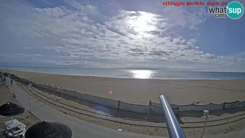 The beach Livecam Villaggio Mare Blu Bibione Pineda – Italy