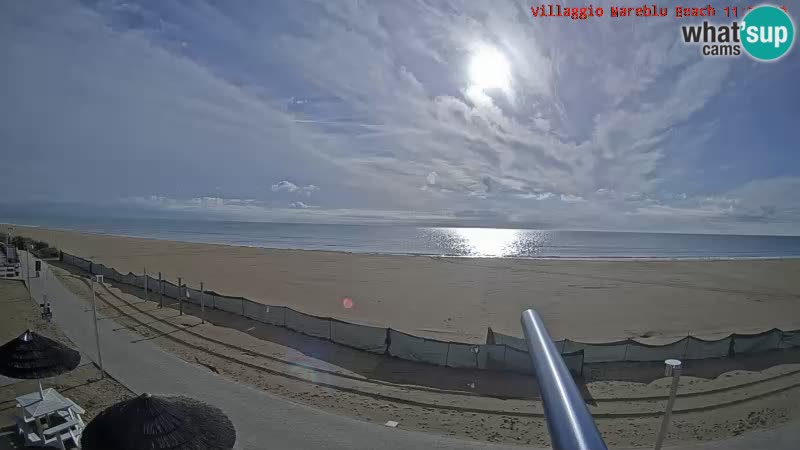 The beach Livecam Villaggio Mare Blu Bibione Pineda – Italy