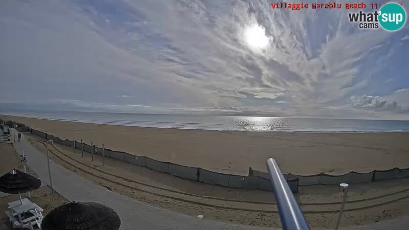 Playa webcam en vivo Villaggio Mare Blu Bibione Pineda – Italia