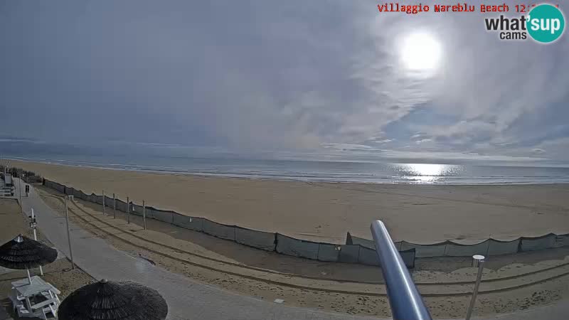 Webcam en direct de la plage Villaggio Mare Blu Bibione Pineda – Italie