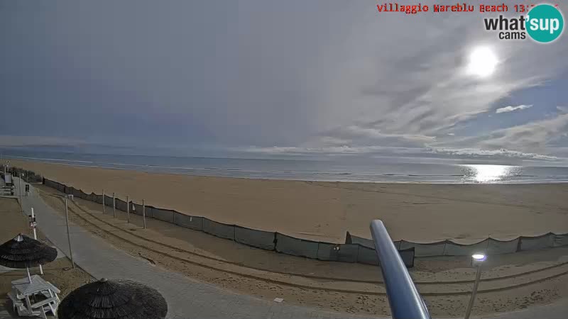 Web kamera uživo na plaži Villaggio Mare Blu Bibione Pineda – Italija