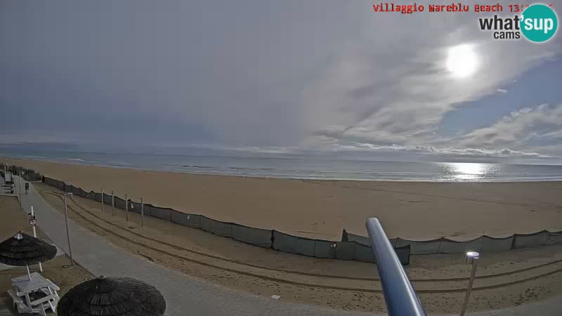 Playa webcam en vivo Villaggio Mare Blu Bibione Pineda – Italia