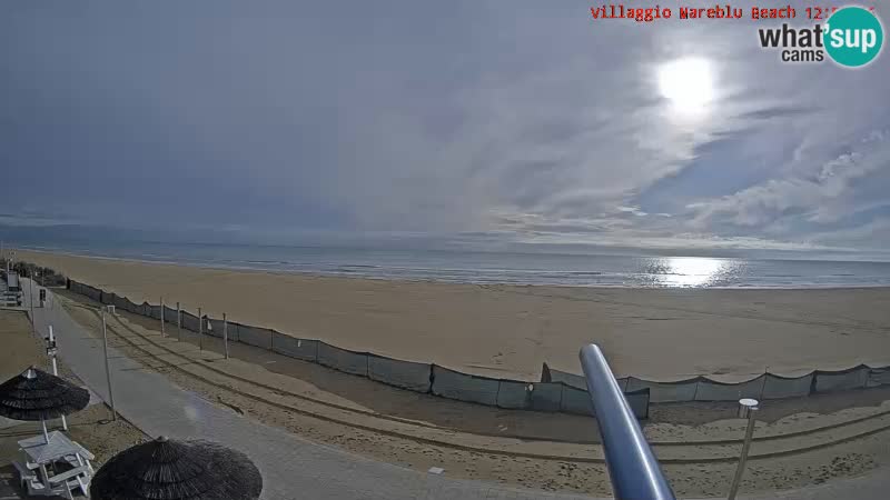 Webcam en direct de la plage Villaggio Mare Blu Bibione Pineda – Italie
