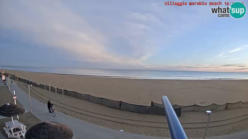Playa webcam en vivo Villaggio Mare Blu Bibione Pineda – Italia