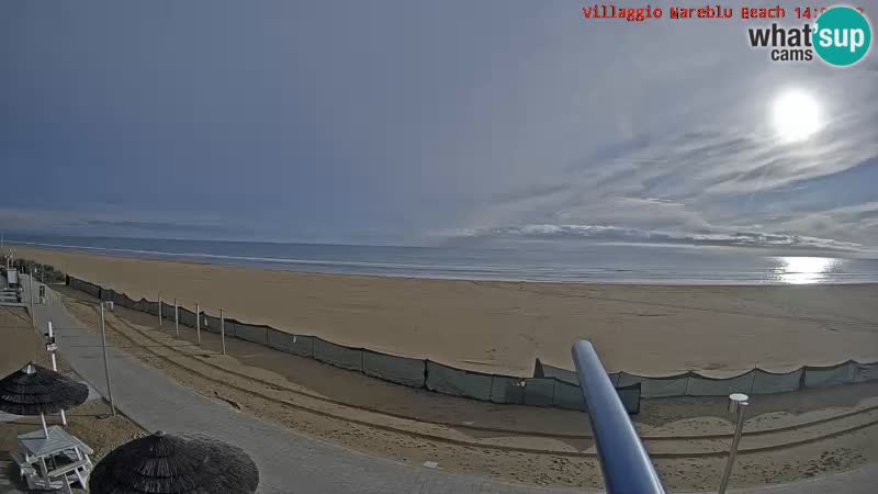 Spiaggia Webcam Villaggio Mare Blu Bibione Pineda