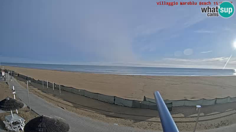 Spiaggia Webcam Villaggio Mare Blu Bibione Pineda