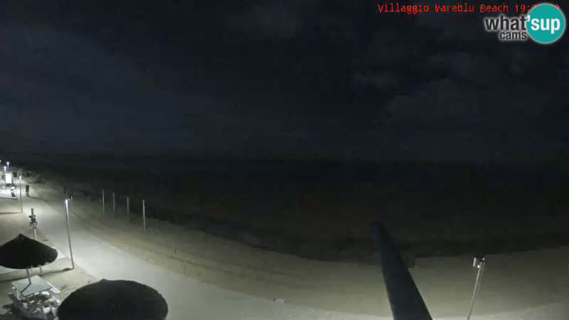 Spletna kamera na plaži v živo Villaggio Mare Blu Bibione Pineda – Italija