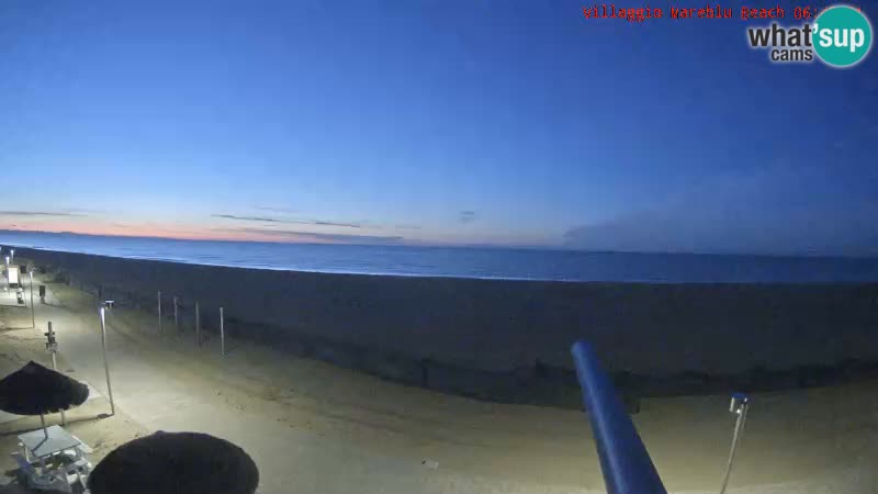 Web kamera uživo na plaži Villaggio Mare Blu Bibione Pineda – Italija