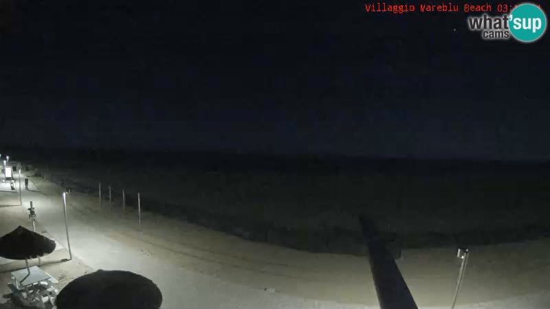 Webcam en direct de la plage Villaggio Mare Blu Bibione Pineda – Italie