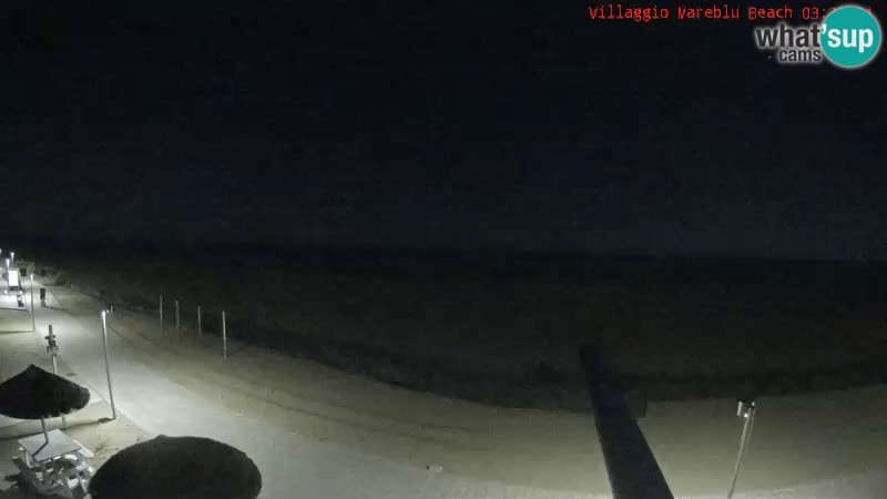 Spletna kamera na plaži v živo Villaggio Mare Blu Bibione Pineda – Italija