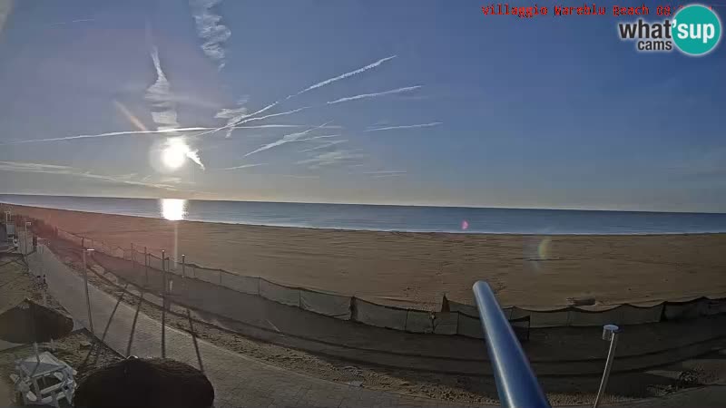 Playa webcam en vivo Villaggio Mare Blu Bibione Pineda – Italia