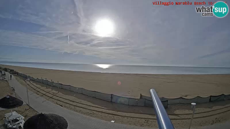 Spiaggia Webcam Villaggio Mare Blu Bibione Pineda