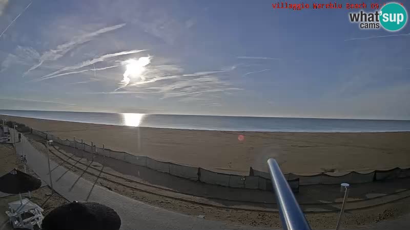 Playa webcam en vivo Villaggio Mare Blu Bibione Pineda – Italia