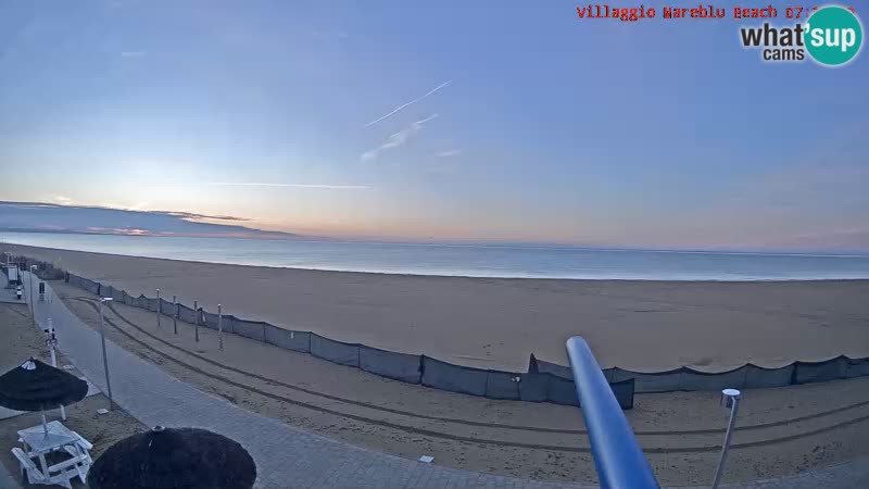 Playa webcam en vivo Villaggio Mare Blu Bibione Pineda – Italia