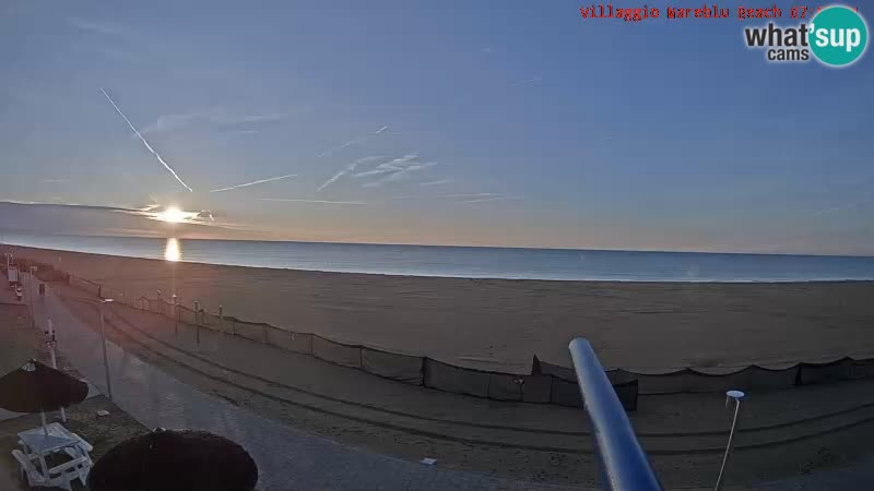 The beach Livecam Villaggio Mare Blu Bibione Pineda – Italy