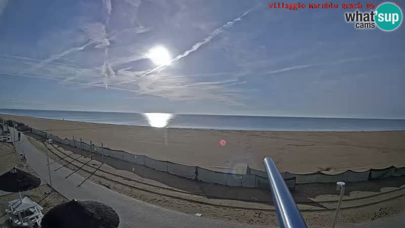 Playa webcam en vivo Villaggio Mare Blu Bibione Pineda – Italia