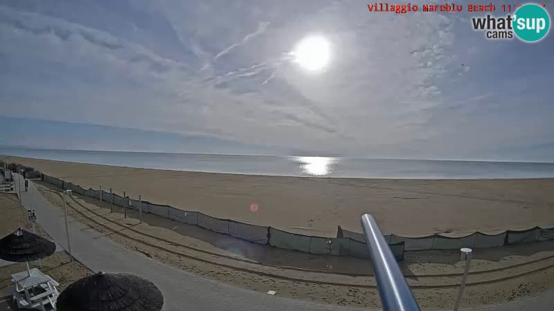 Der Strand Villaggio Mare Blu webcam Bibione Pineda – Italien