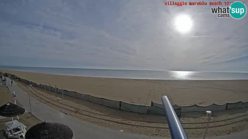 Playa webcam en vivo Villaggio Mare Blu Bibione Pineda – Italia