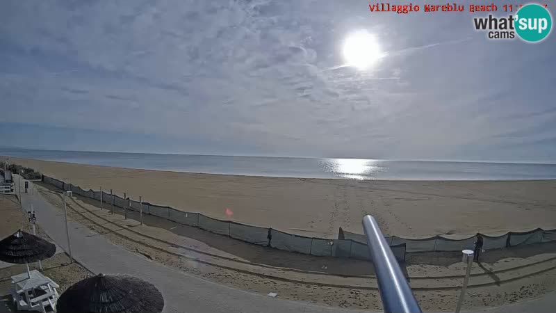 Spletna kamera na plaži v živo Villaggio Mare Blu Bibione Pineda – Italija