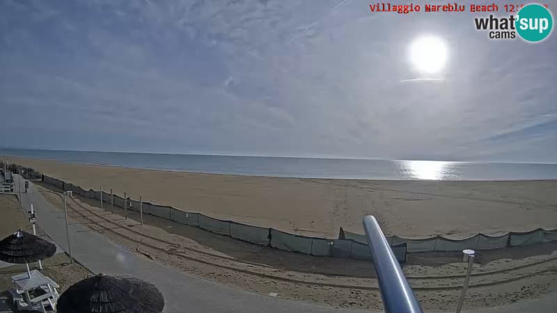 Spiaggia Webcam Villaggio Mare Blu Bibione Pineda