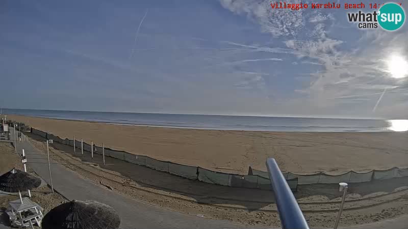 Spiaggia Webcam Villaggio Mare Blu Bibione Pineda