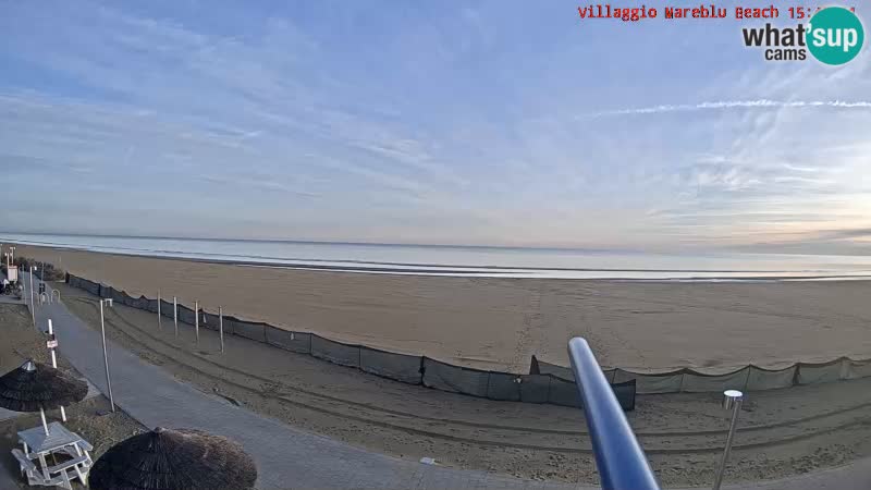 Spiaggia Webcam Villaggio Mare Blu Bibione Pineda