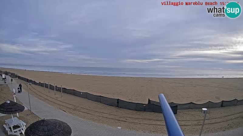 Webcam en direct de la plage Villaggio Mare Blu Bibione Pineda – Italie